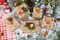 Vintage Christmas Wrapping Paper Roll - Mini Roll 17" X 120" Kraft Christmas Wrapping Paper, 3 Rolls Aesthetic Christmas Wrapping Paper(Vintage Christmas)